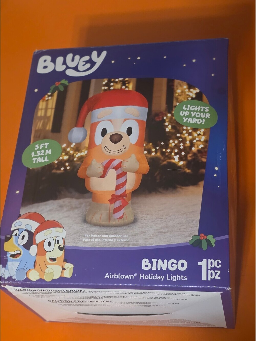 Bluey Gemmy Bingo Christmas Inflatable Decor Lighted